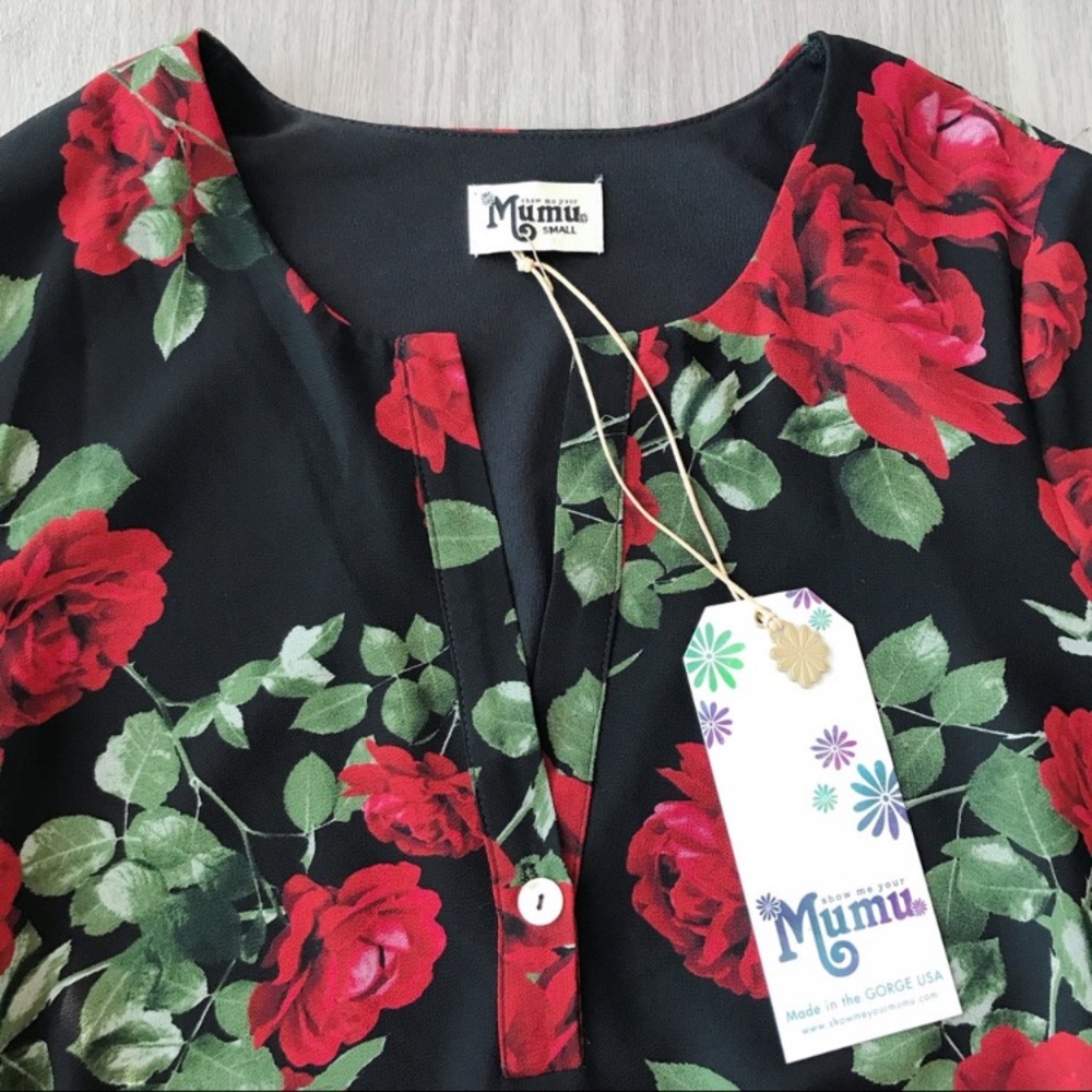 Show Me Your Mumu Johanna Tunic Budding Rosemance - Picture 5 of 7